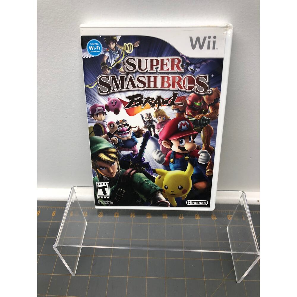 Nintendo Wii Super Smash Bros Brawl Video Game Complete CD Good Tested & Works